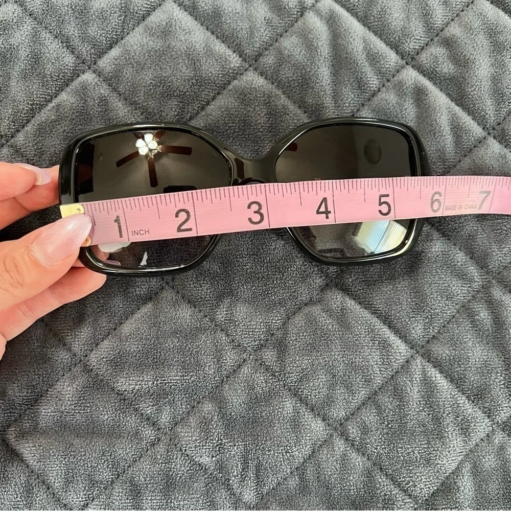 Chloe sunglasses black large round squared women - Picture 12 of 13